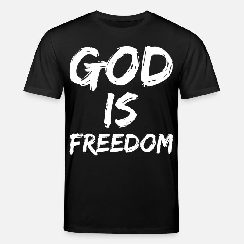 god is freedom - Stanley/Stella Unisex Bio-T-Shirt CREATOR - Schwarz
