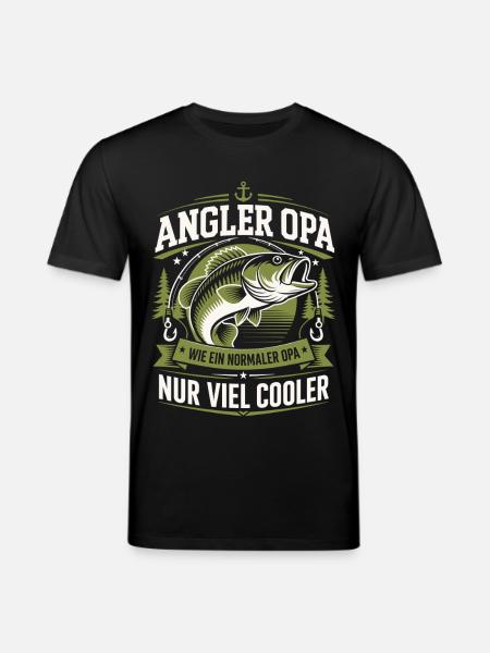 Angler Opa Viel Cooler - Stanley/Stella Unisex Bio-T-Shirt CREATOR  - Schwarz