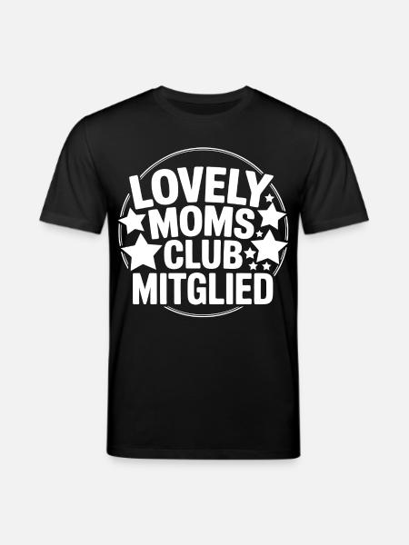 Lieblingsmoms Klub Mitglied - Stanley/Stella Unisex Bio-T-Shirt CREATOR  - Schwarz