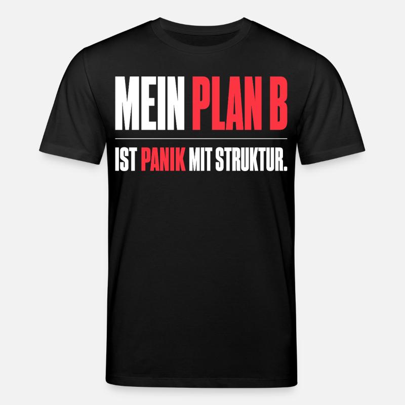 Mein Plan B - Stanley/Stella Unisex Bio-T-Shirt CREATOR  - Schwarz