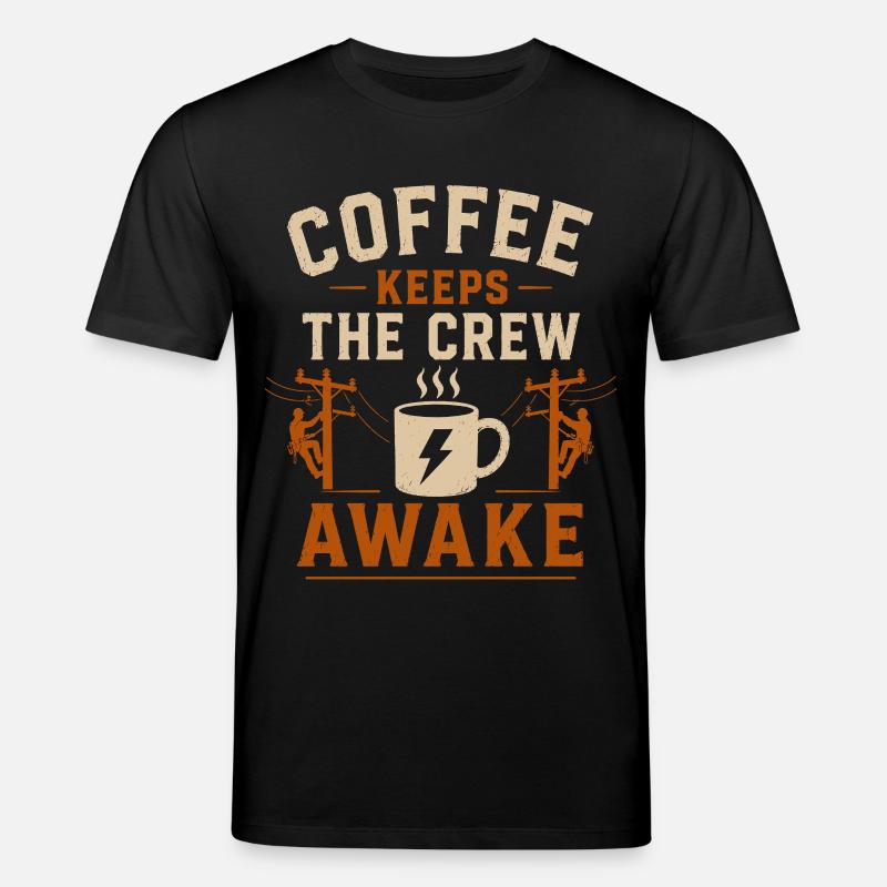 Elektriker Technik Kaffee Energie - Stanley/Stella Unisex Bio-T-Shirt CREATOR  - Schwarz