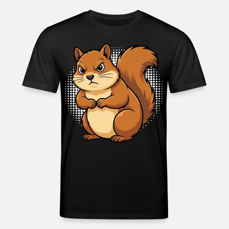 Eichhörnchen Eichhorn Eichhörnchenliebhaber Nager - Stanley/Stella Unisex Bio-T-Shirt CREATOR - Schwarz