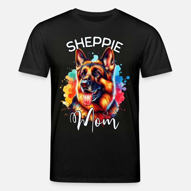 Deutscher Schäferhund Mama - Stanley/Stella Unisex Bio-T-Shirt CREATOR  - Schwarz