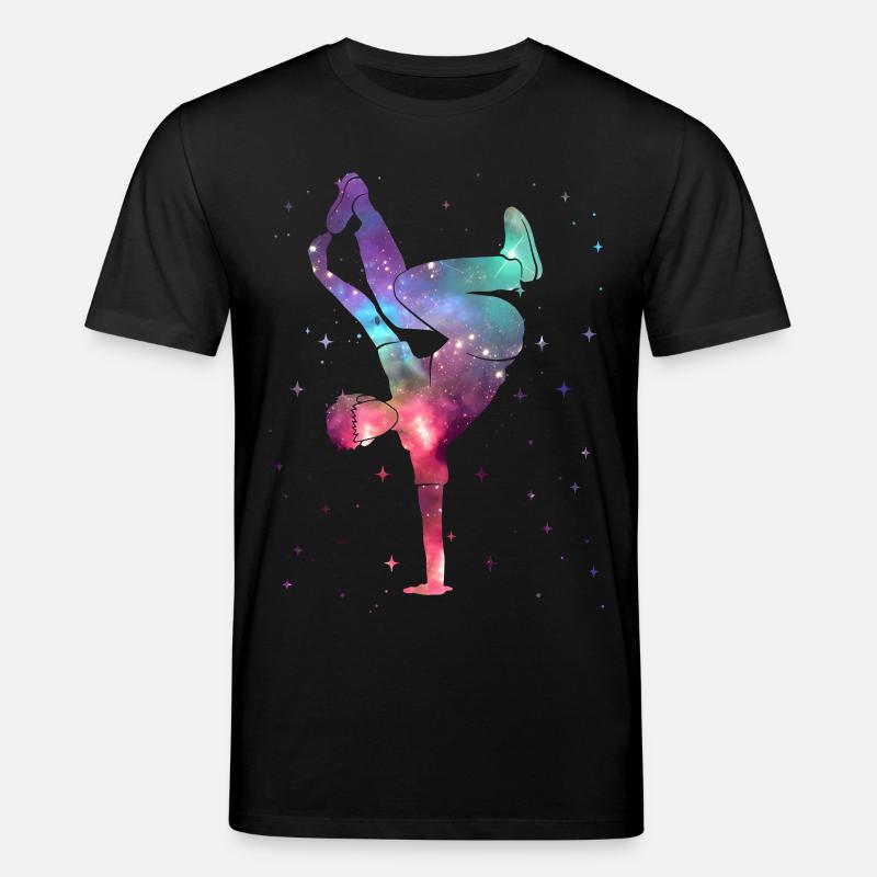 Breakdancing Breakdancer Weltraum Breakdance - Stanley/Stella Unisex Bio-T-Shirt CREATOR - Schwarz