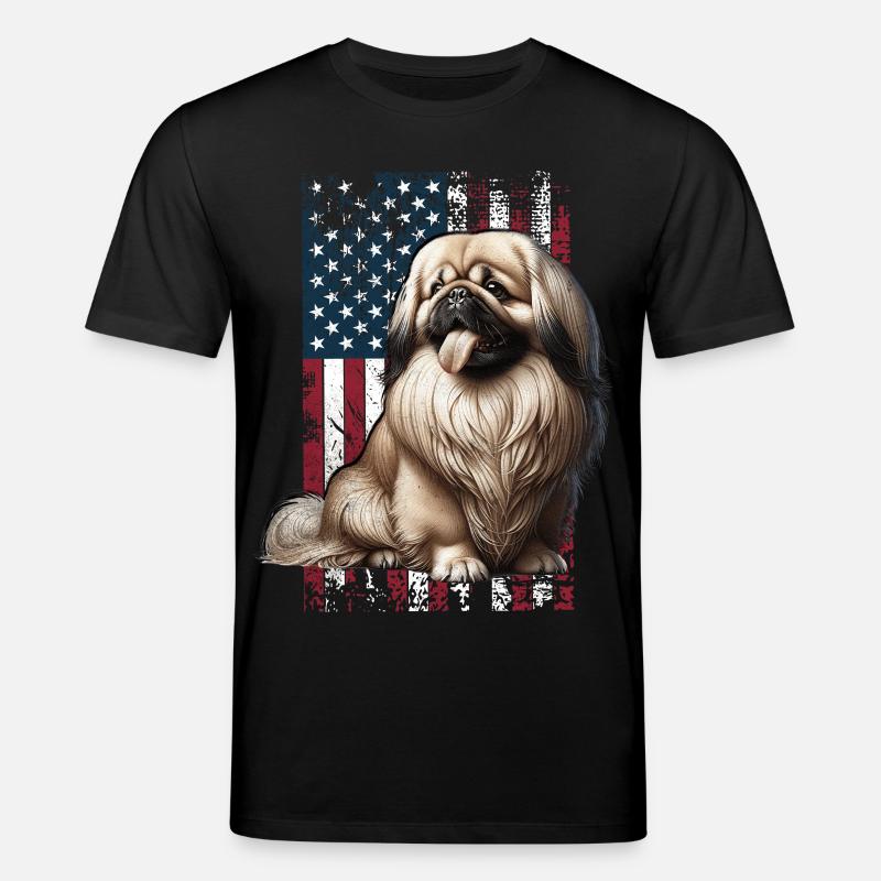 Pékinois américains - T-shirt bio CREATOR Stanley/Stella Unisexe - noir