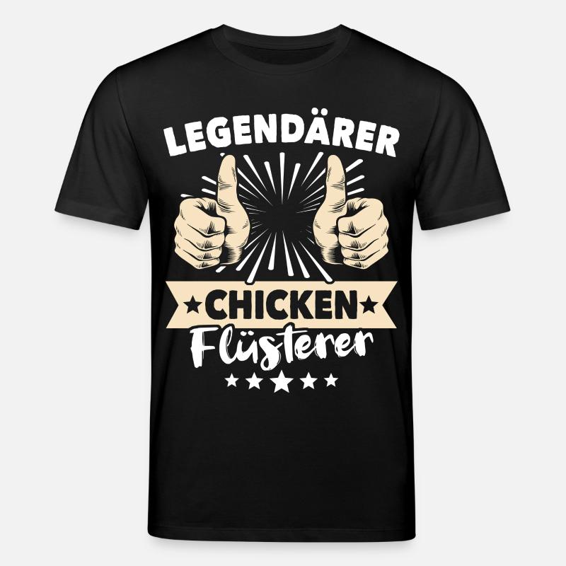 Chicken Sprüche - Stanley/Stella Unisex Bio-T-Shirt CREATOR  - Schwarz