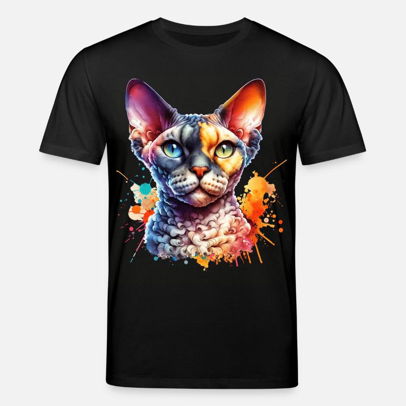 Devon Rex Motiv - Stanley/Stella Unisex Bio-T-Shirt CREATOR  - Schwarz