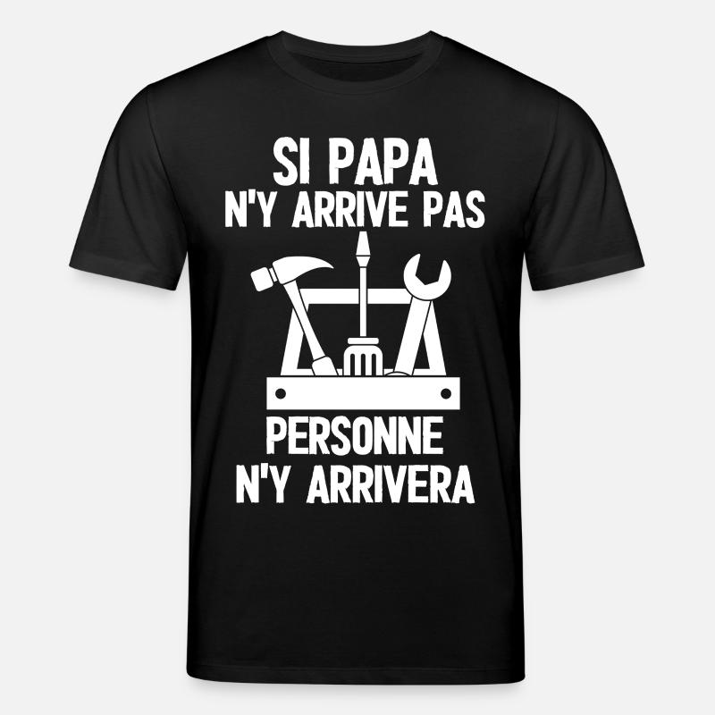 Père bricoleur sans faille - T-shirt bio CREATOR Stanley/Stella Unisexe - noir
