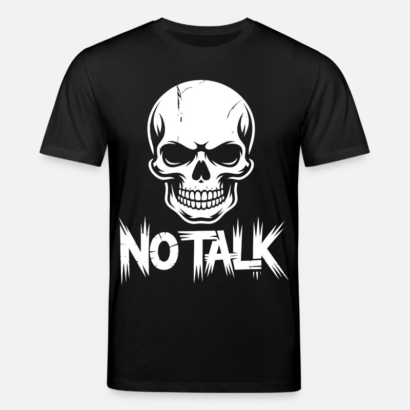 No talk Skull - Stanley/Stella Unisex Bio-T-Shirt CREATOR  - Schwarz