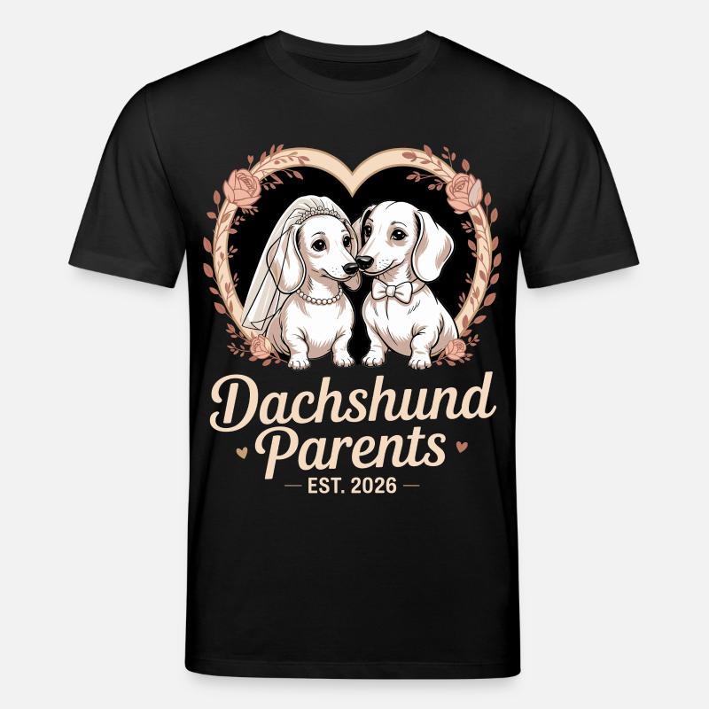 Dackel Eltern 2026 - Stanley/Stella Unisex Bio-T-Shirt CREATOR  - Schwarz