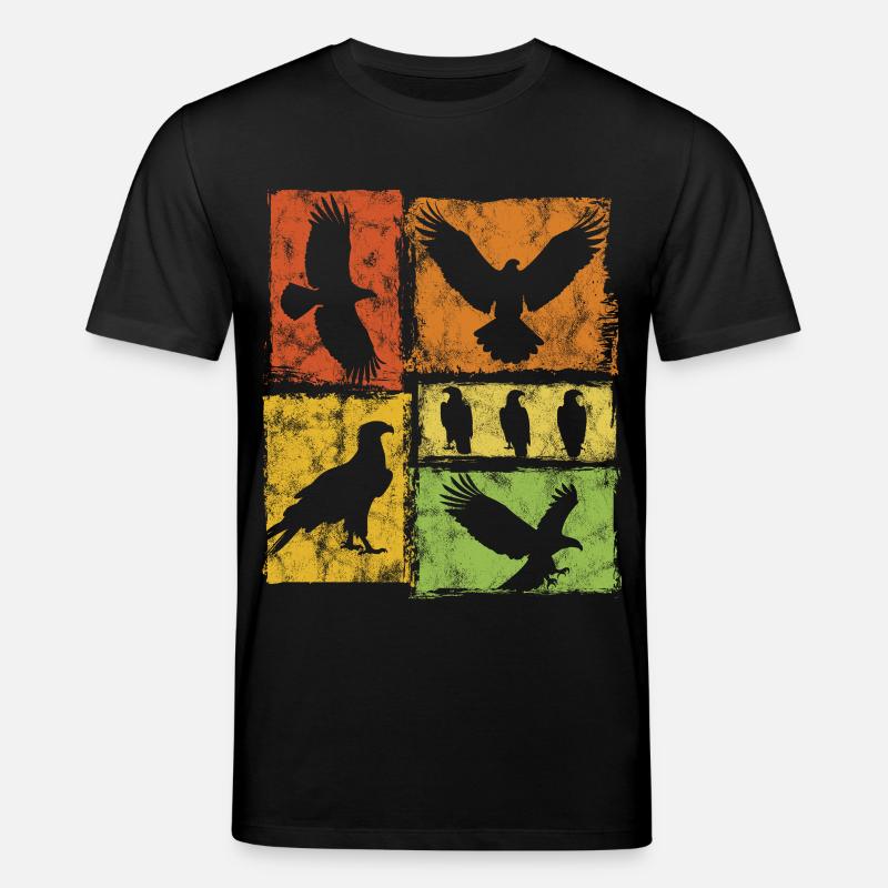 Eagle Retro Graphic - T-shirt bio CREATOR Stanley/Stella Unisexe - noir