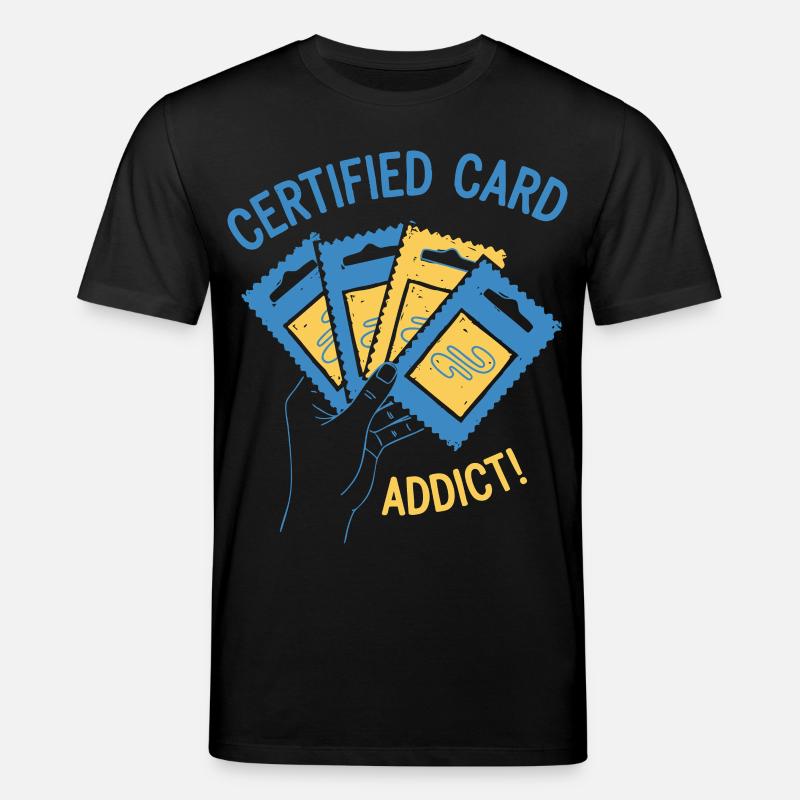 Pack d’extension de cartes à collectionner Certified Card Addict - T-shirt bio CREATOR Stanley/Stella Unisexe - noir