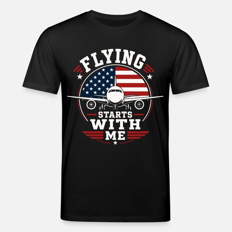 Flugzeug Mechanik Luftfahrt Technik - Stanley/Stella Unisex Bio-T-Shirt CREATOR - Schwarz