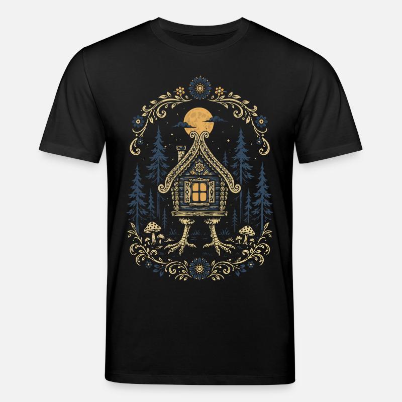 Baba Yaga Hut - T-shirt bio CREATOR Stanley/Stella Unisexe - noir