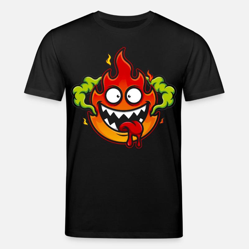 Crazy Fire Monster - Stanley/Stella Unisex Bio-T-Shirt CREATOR - Schwarz