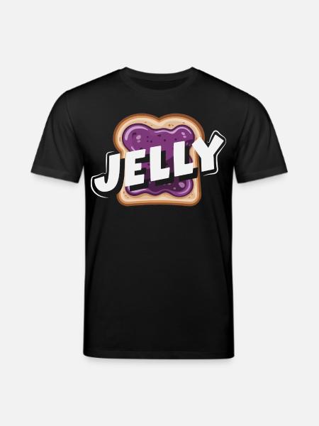 Peanut Butter & Jam Partner Look Design - Stanley/Stella CREATOR Unisex Organic T-Shirt - black