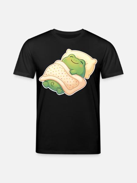 Frog Sleeping - Stanley/Stella CREATOR Unisex Organic T-Shirt - black