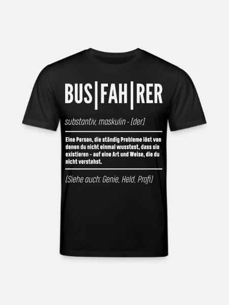 Busfahrer Definition Genie Held - Stanley/Stella Unisex Bio-T-Shirt CREATOR - Schwarz