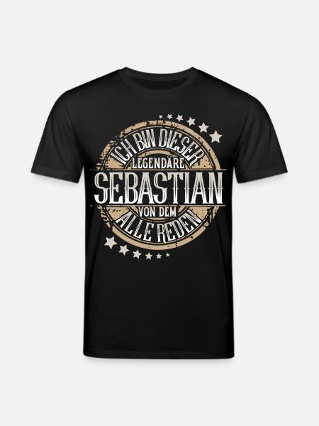 Sebastian - Stanley/Stella Unisex Bio-T-Shirt CREATOR - Schwarz