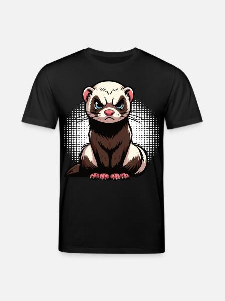 Frettchen Frettchenhalter Frettchenbesitzer - Stanley/Stella Unisex Bio-T-Shirt CREATOR  - Schwarz