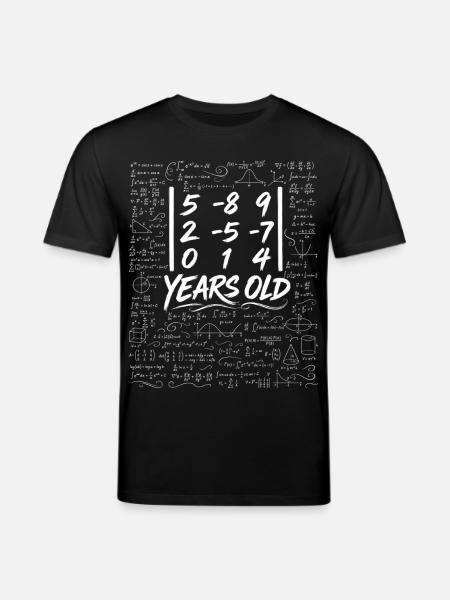 17. Jubiläum. Determinantenmatrix-Mathematik-Nerd lustig - Stanley/Stella Unisex Bio-T-Shirt CREATOR - Schwarz
