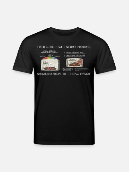 Wurst-Heatdistanz Protokoll - Stanley/Stella Unisex Bio-T-Shirt CREATOR - Schwarz