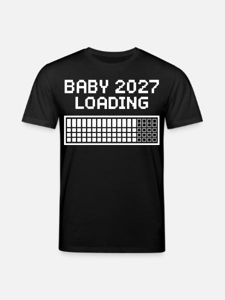 Bébé 2027 Pixel Loading - T-shirt bio CREATOR Stanley/Stella Unisexe - noir