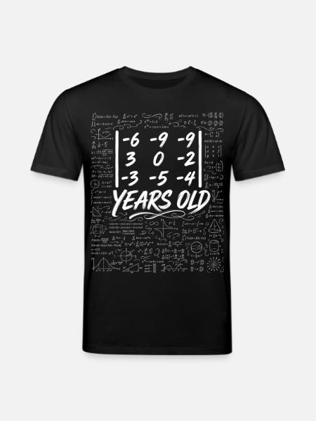33. Jubiläum. Determinantenmatrix-Mathematik-Nerd lustig - Stanley/Stella Unisex Bio-T-Shirt CREATOR  - Schwarz