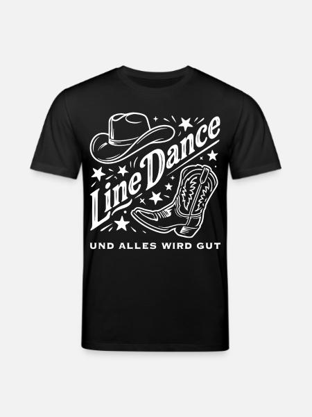 Line Dance Cowboy Flair - Stanley/Stella Unisex Bio-T-Shirt CREATOR - Schwarz