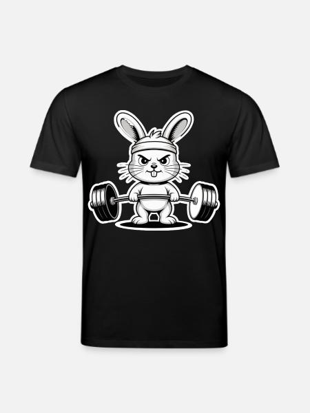 Pumpernickel Rabbit - Stanley/Stella CREATOR Unisex Organic T-Shirt - black