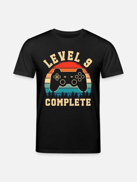Level 9 complete – Enfant 9 ans - T-shirt bio CREATOR Stanley/Stella Unisexe - noir