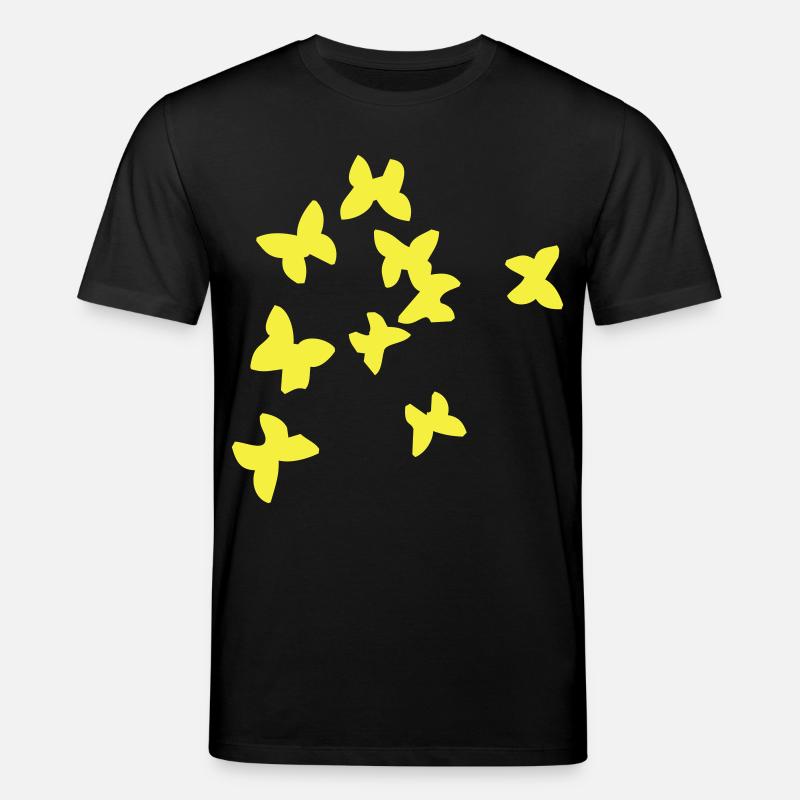 Oiseaux d'été jaune - T-shirt bio CREATOR Stanley/Stella Unisexe - noir