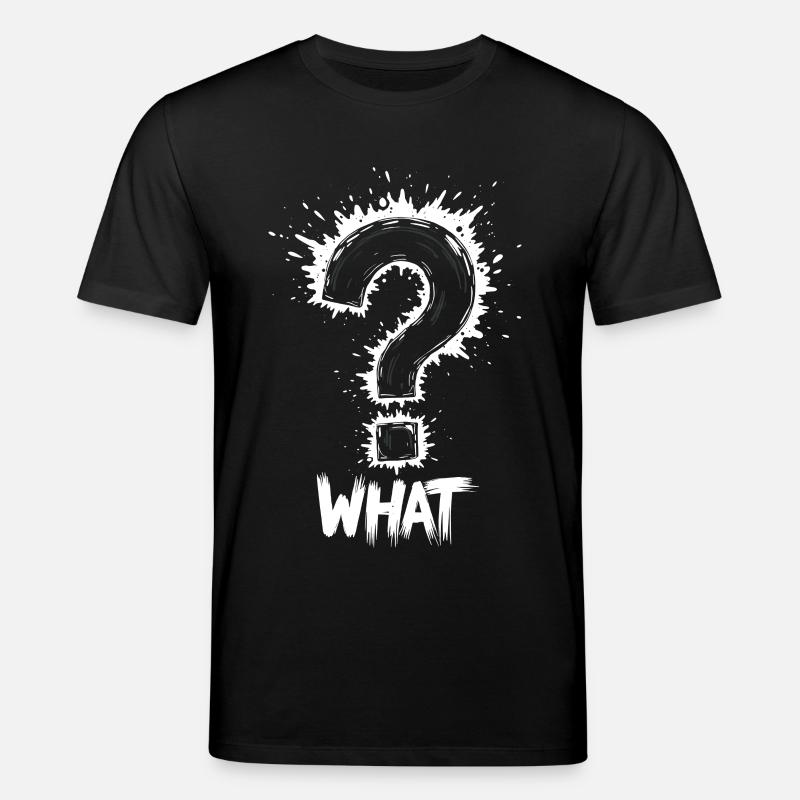 Quel point d’interrogation Splash - T-shirt bio CREATOR Stanley/Stella Unisexe - noir