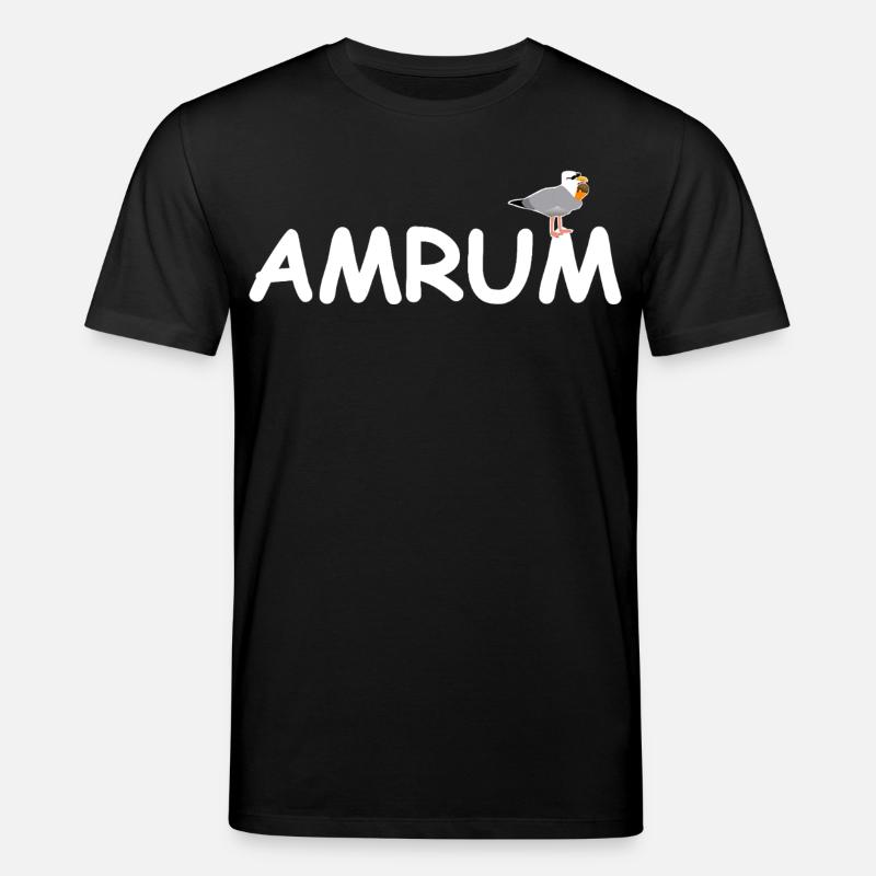 Amrum Möwe Nordsee - Stanley/Stella Unisex Bio-T-Shirt CREATOR  - Schwarz