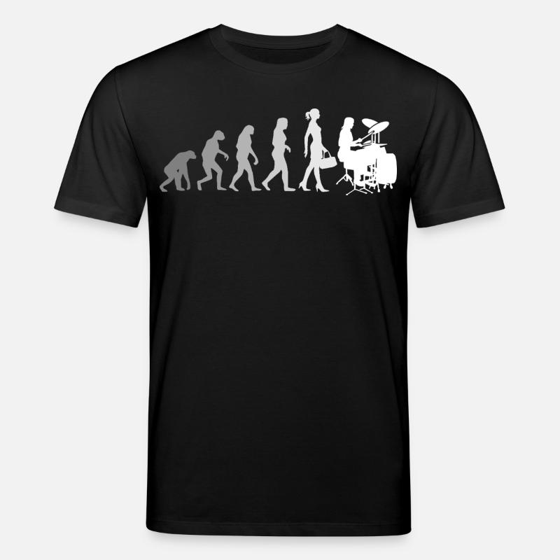 Evolution Schlagzeugerin Percussion Drummer - Stanley/Stella CREATOR Unisex Organic T-Shirt - black