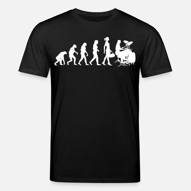 Evolution Schlagzeugerin Percussion Drummer Lady - Stanley/Stella Unisex Bio-T-Shirt CREATOR  - Schwarz