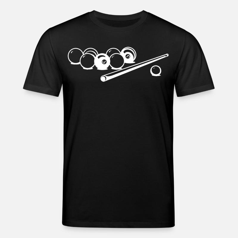 Billardkugeln Zeichnung - Stanley/Stella Unisex Bio-T-Shirt CREATOR  - Schwarz