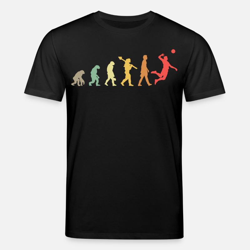 Joueurs de volley-ball Evolution - T-shirt bio CREATOR Stanley/Stella Unisexe - noir