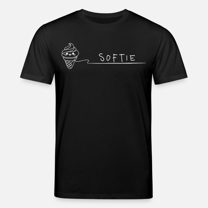 Softie. Softeis Liebe Minimal Oneline - Stanley/Stella Unisex Bio-T-Shirt CREATOR  - Schwarz