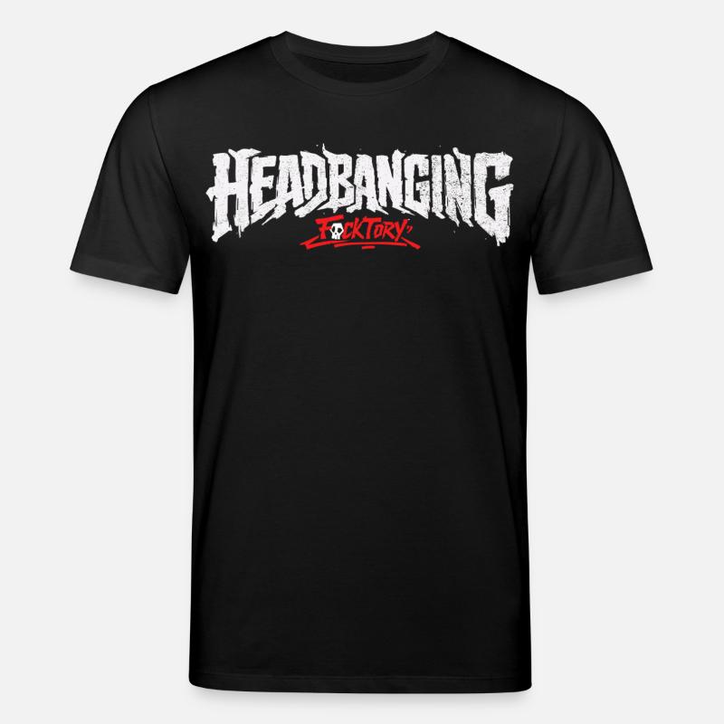 Logo de headbanging blanc - T-shirt bio CREATOR Stanley/Stella Unisexe - noir