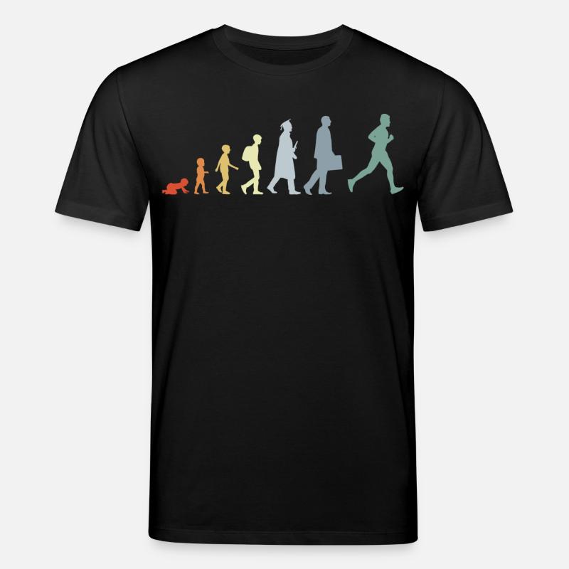 Évolution du coureur - T-shirt bio CREATOR Stanley/Stella Unisexe - noir