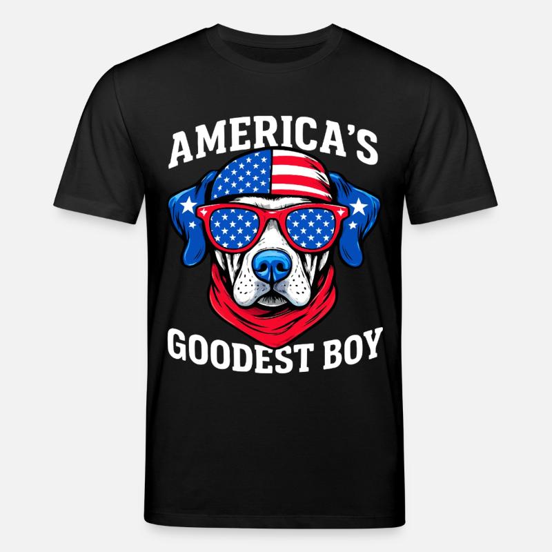 Amerikas Bester Hund - Stanley/Stella Unisex Bio-T-Shirt CREATOR  - Schwarz