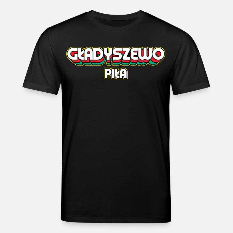 Gładyszewo Piła. Nom du district rétro - T-shirt bio CREATOR Stanley/Stella Unisexe - noir