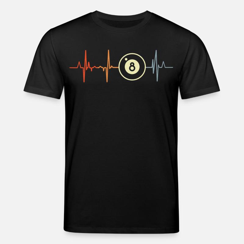 Ich liebe Billard - Stanley/Stella Unisex Bio-T-Shirt CREATOR  - Schwarz