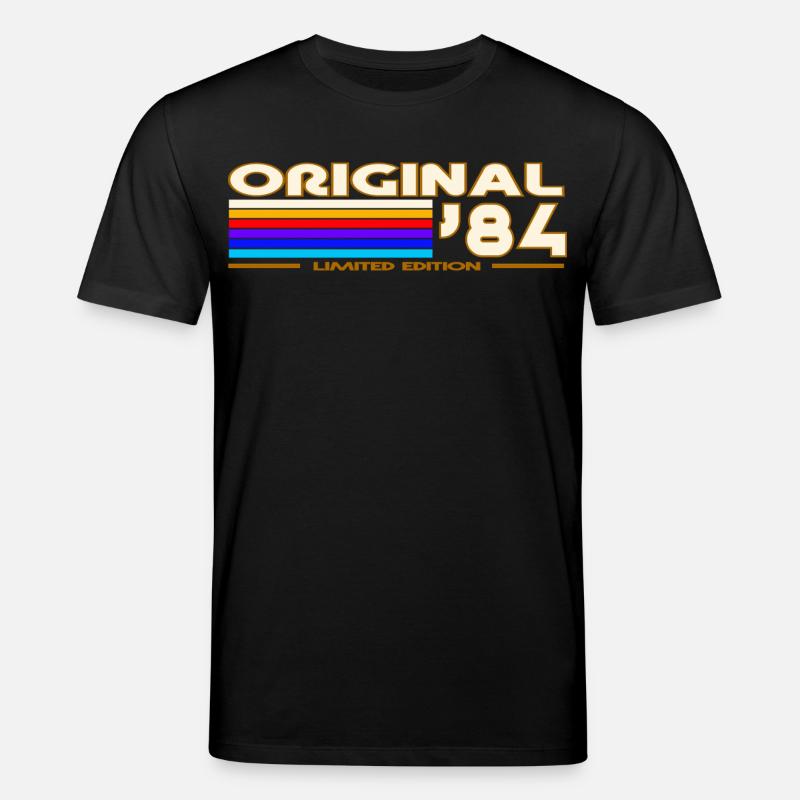 Originales 84 Retro Rainbow - Stanley/Stella Unisex Bio-T-Shirt CREATOR  - Schwarz