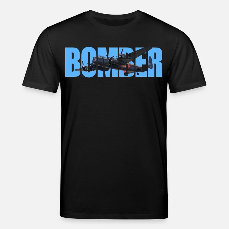 Bomber Avro Lancaster - Stanley/Stella Unisex Bio-T-Shirt CREATOR  - Schwarz