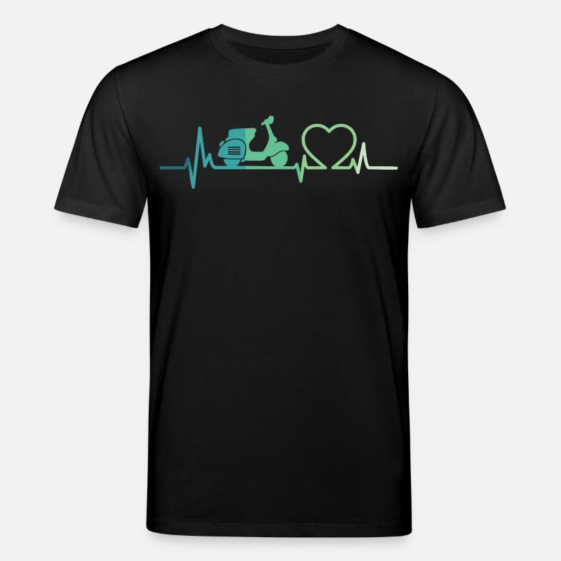Heartbeat Roller Motor Roller - Stanley/Stella Unisex Bio-T-Shirt CREATOR  - Schwarz