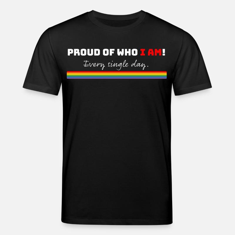 Fiers de moi – Rainbow LGBT - T-shirt bio CREATOR Stanley/Stella Unisexe - noir