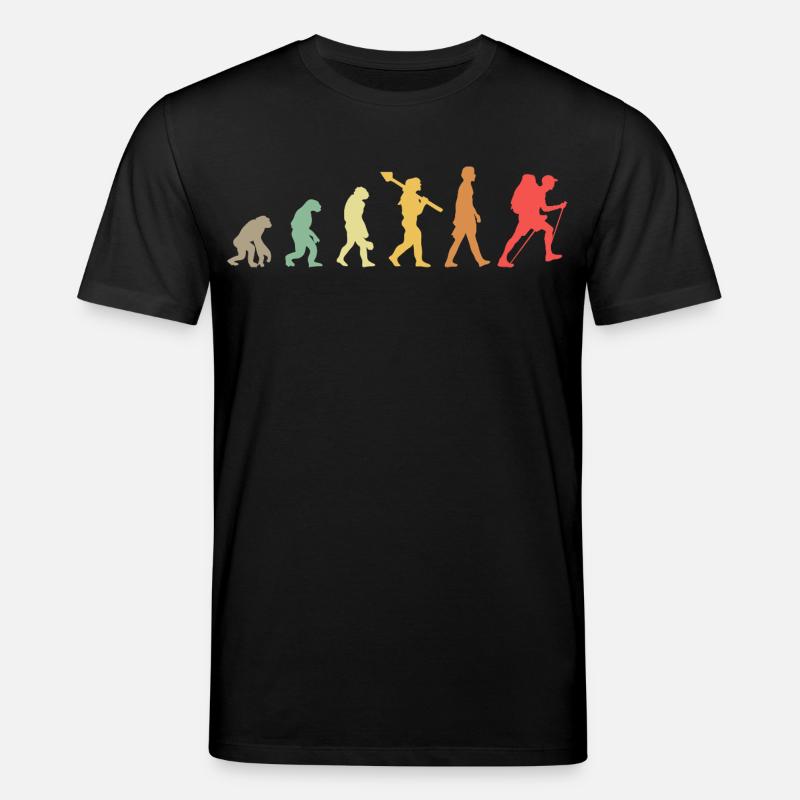 Evolution Hiking Wander - Stanley/Stella CREATOR Unisex Organic T-Shirt - black