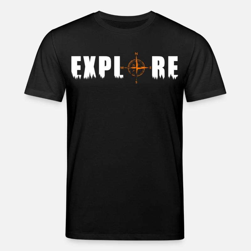 Explore Motiv mit einem Kompass - Stanley/Stella Unisex Bio-T-Shirt CREATOR  - Schwarz